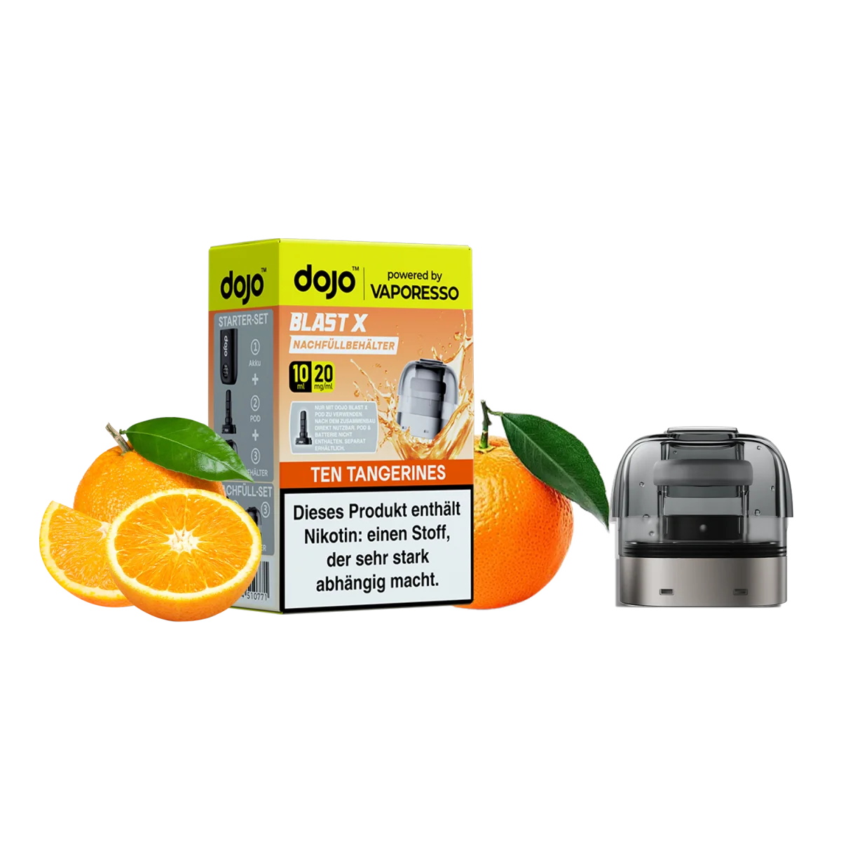 Dojo Blast X - Refill Container 20mg/ml - Ten Tangerines