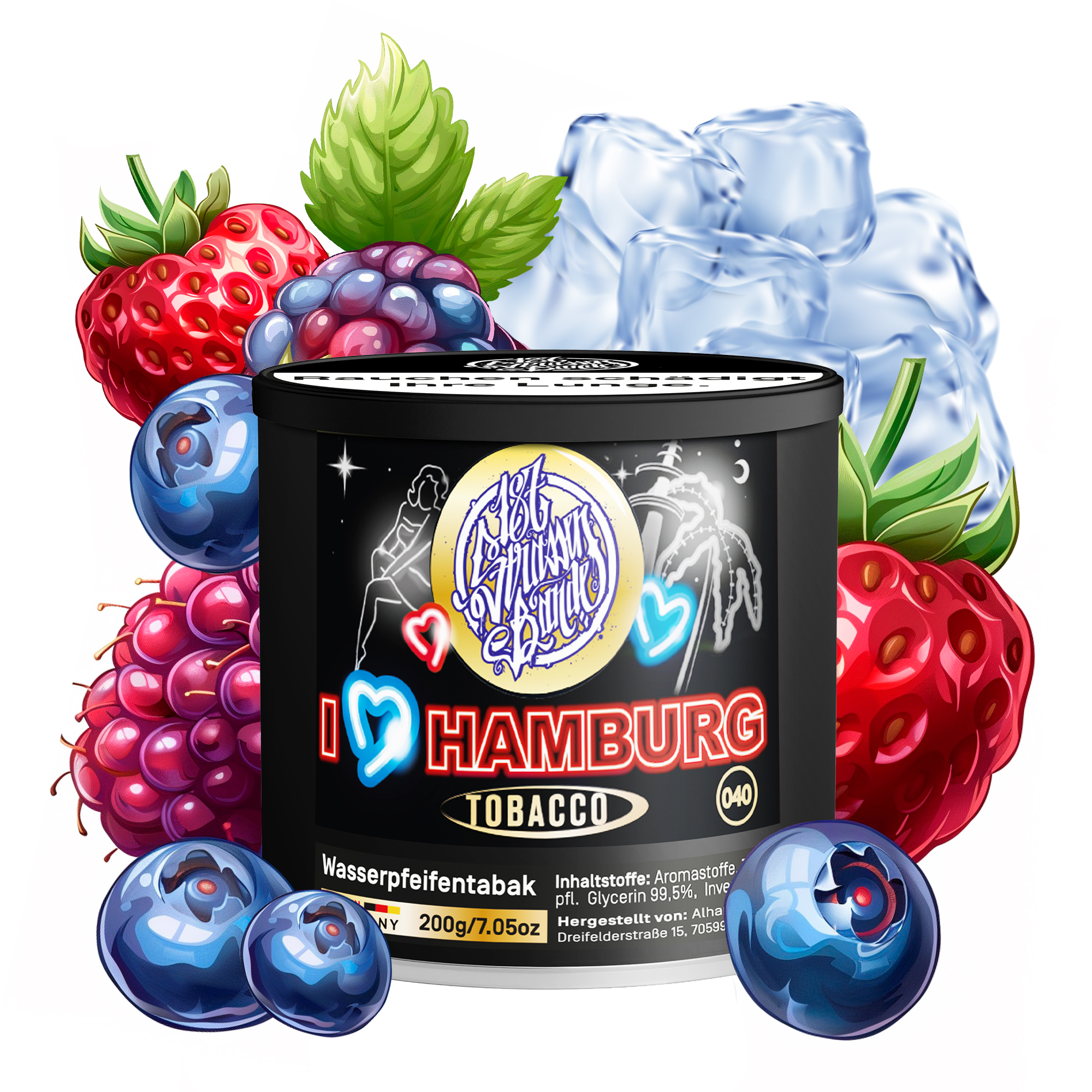 187 Straßenbande Tobacco 200g  - I Love Hamburg T&T
