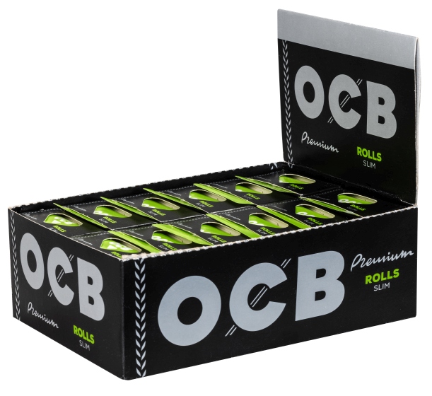 OCB - Rolls - Schwarz Slim 24 Rolls à 4 Meter