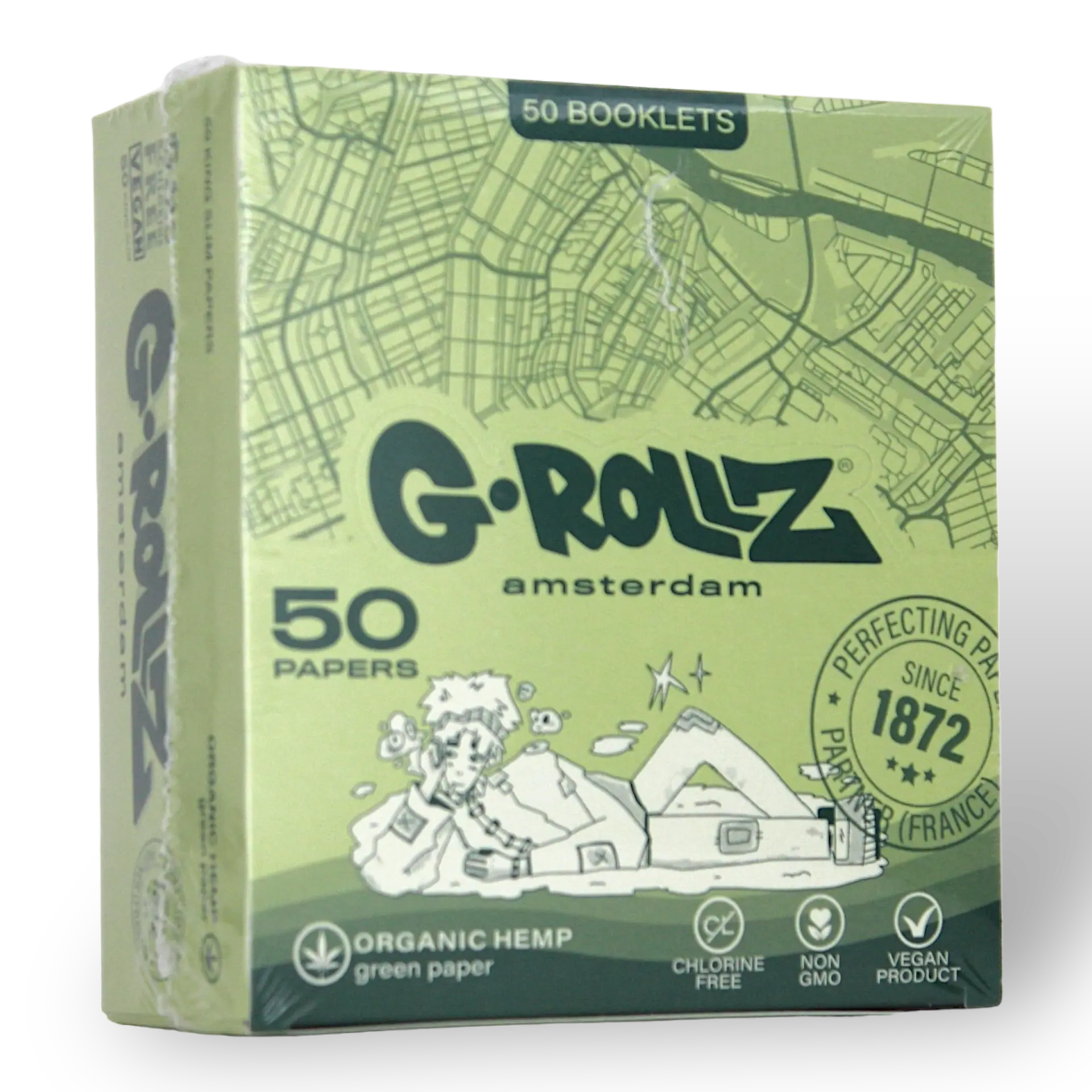 G-Rollz - Papers King Size "Bio Grüner Hanf" - GR04A-DIS