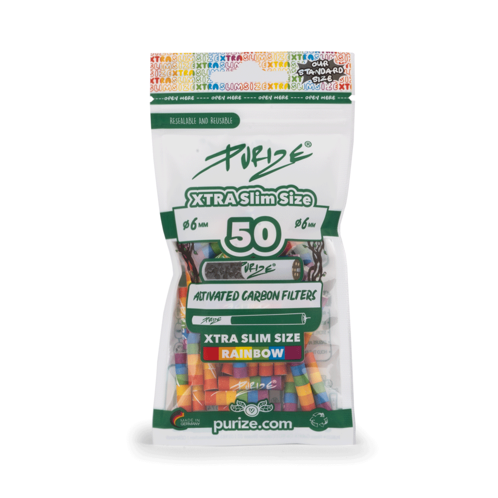 Purize Filter - XTRA Slim - Rainbow - 50 Stück