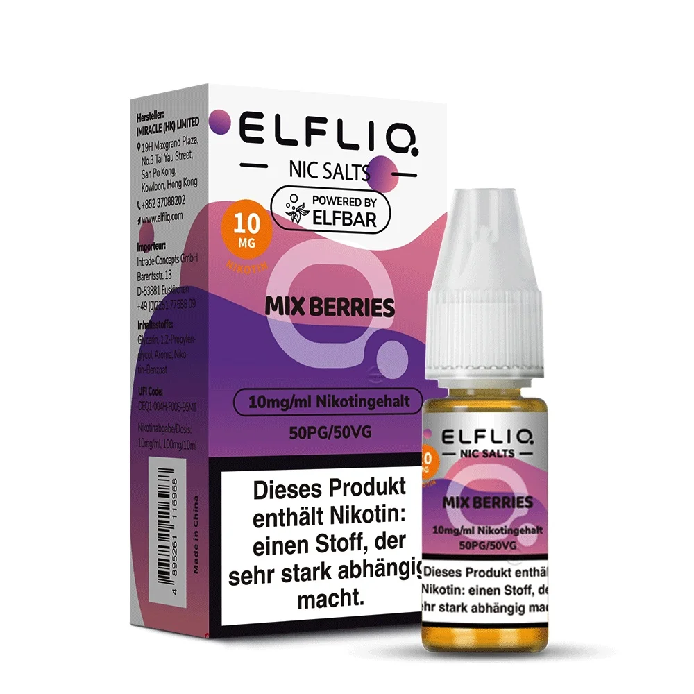 Elfbar Elfliq 10ml - Mixed Berries 10mg