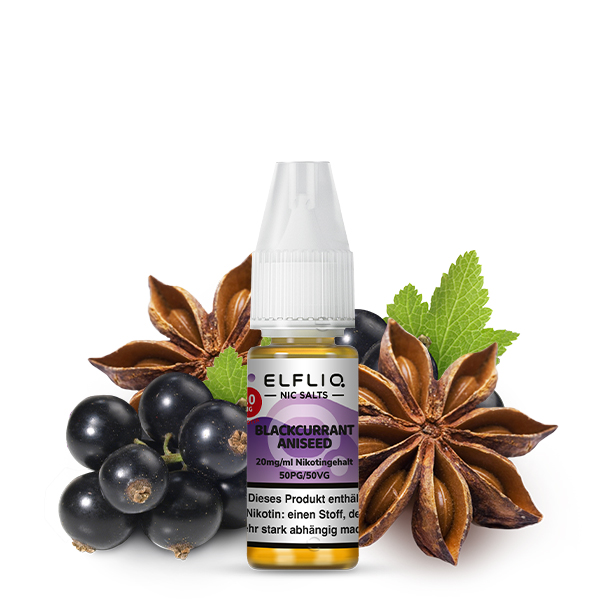 Elfbar Elfliq 10ml - Blackcurrant Aniseed 20mg
