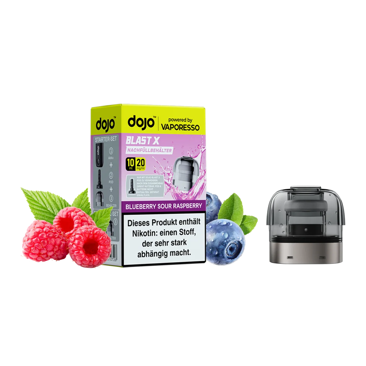 Dojo Blast X - Refill Container 20mg/ml - Blueberry Sour Raspberry