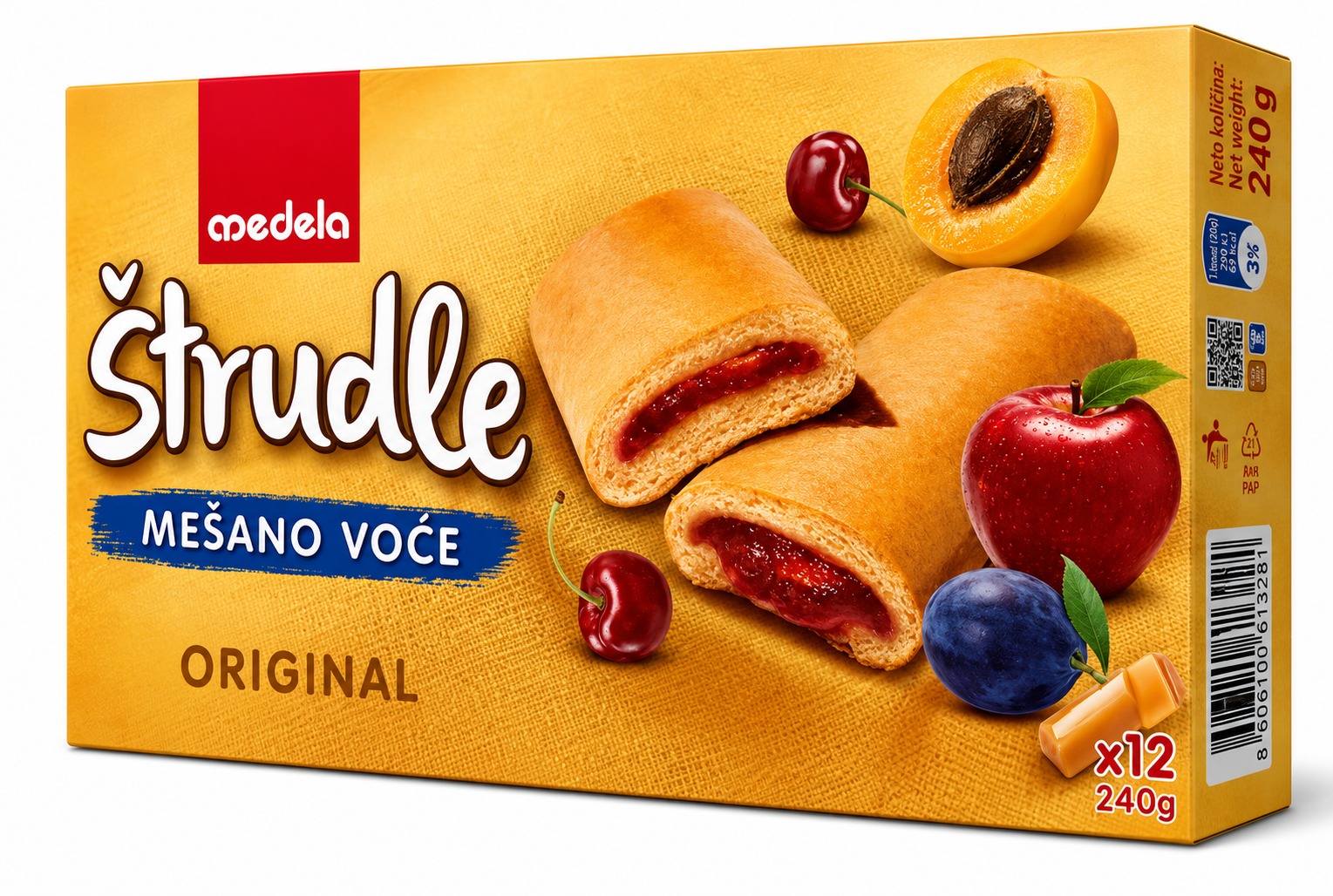 Medela - Strudelgebäck Fruchtmix 240g