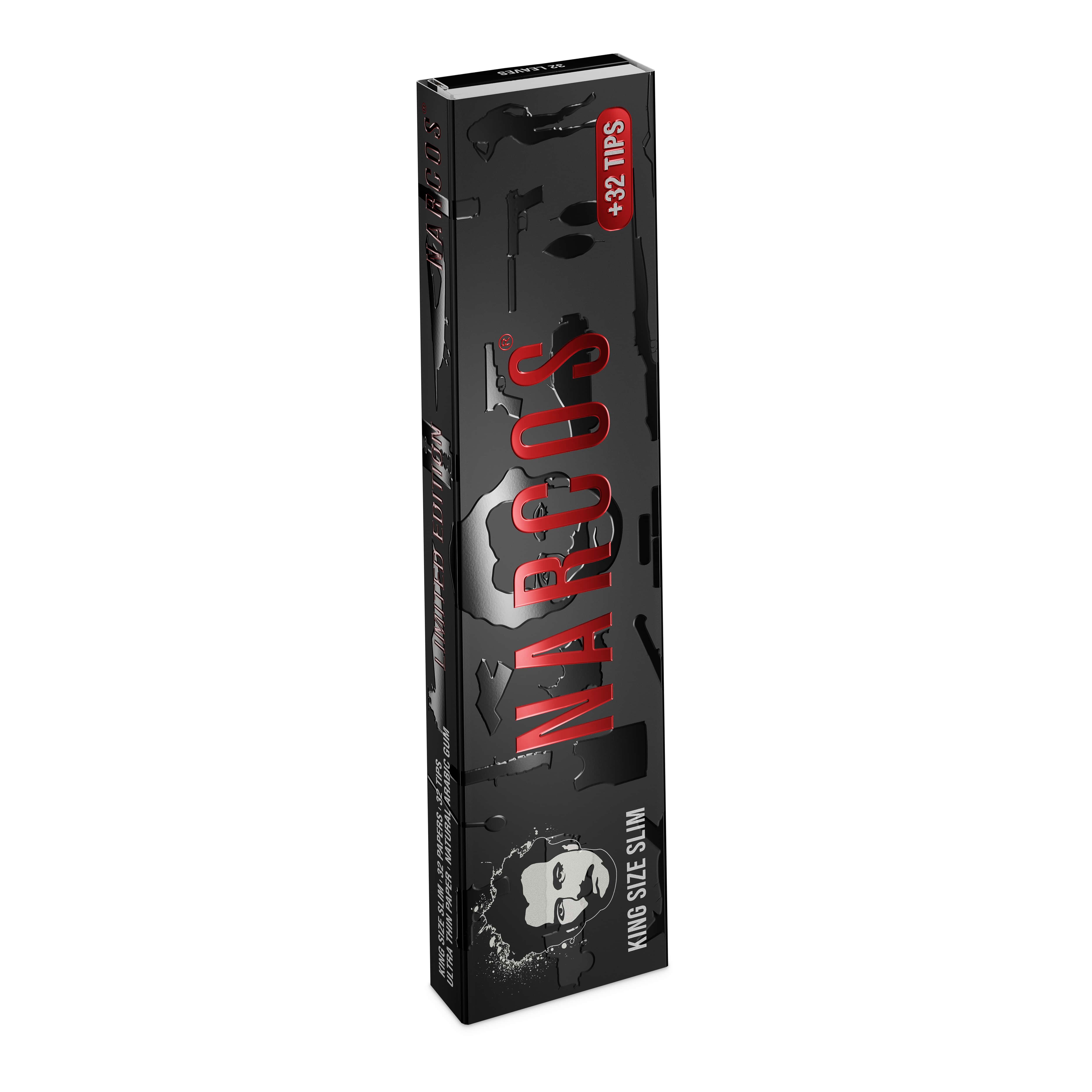 Narcos - Kingsize Slim - mit Tips 32 Hefte à 32 Blatt - Limited Edition 4963