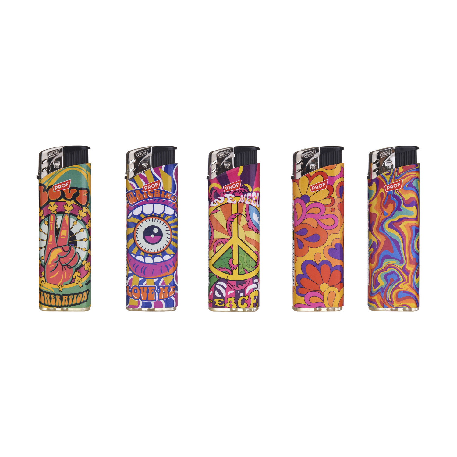 Prof - Feuerzeuge - Hippie 50er