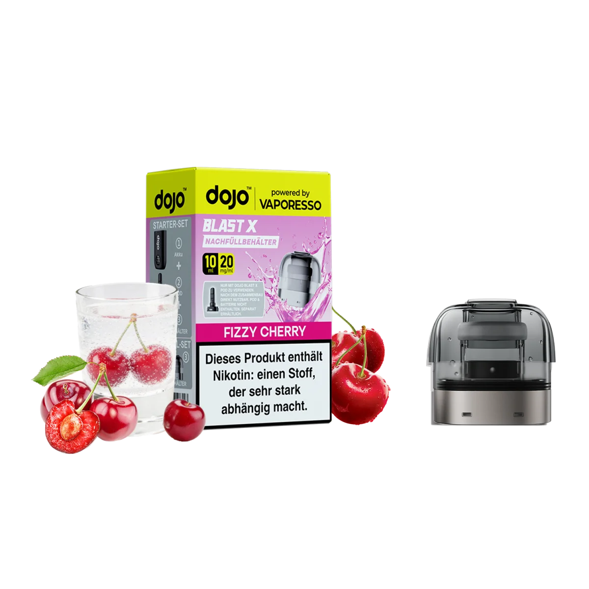Dojo Blast X - Refill Container 20mg/ml - Fizzy Cherry