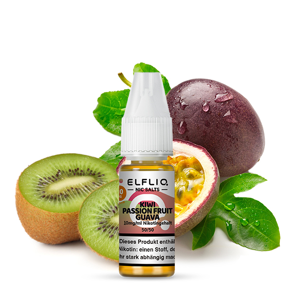 Elfbar Elfliq 10ml - Kiwi Passion Fruit Guava 10mg