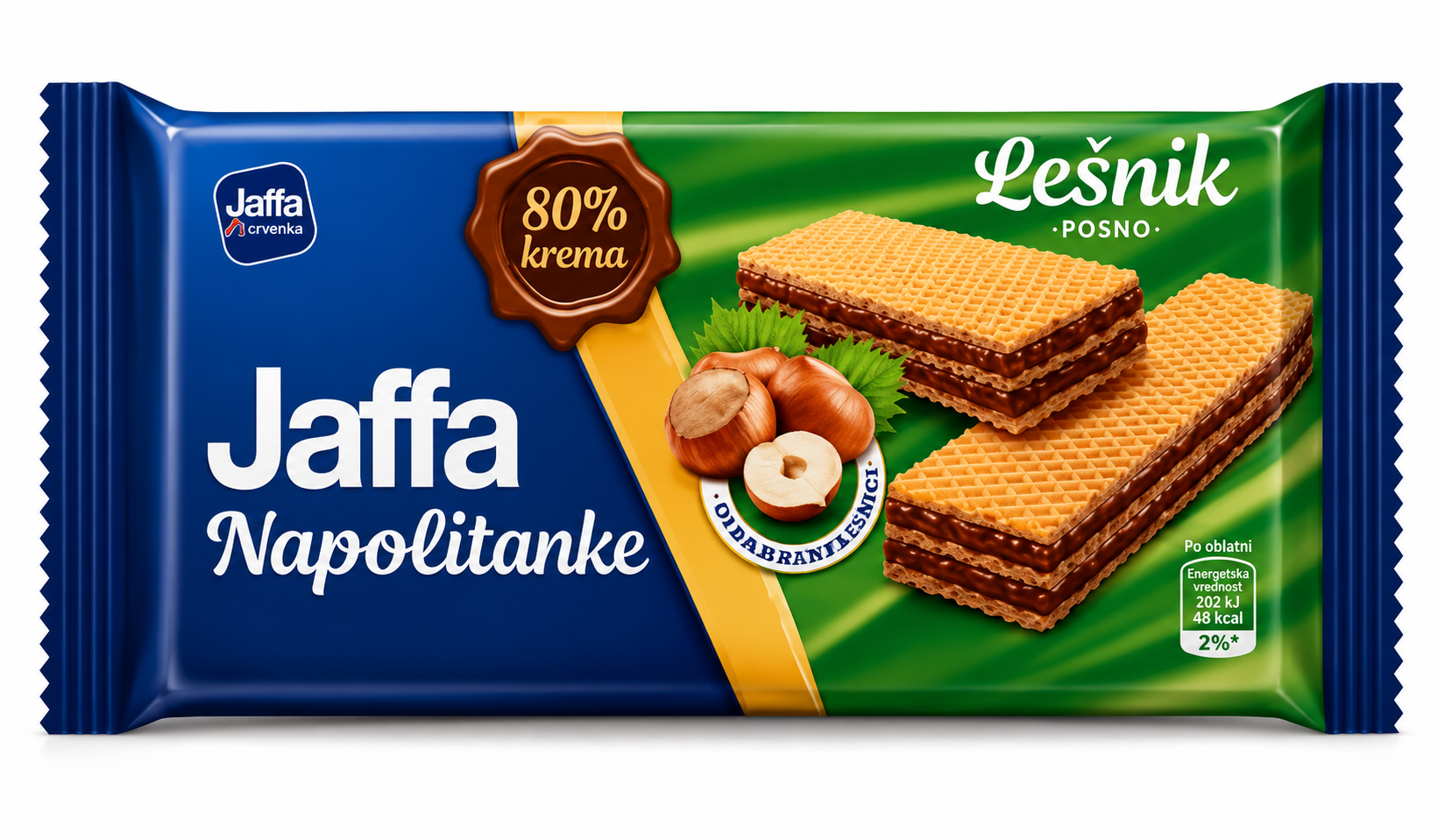 Jaffa - Napolitanke mit Haselnuss 160g