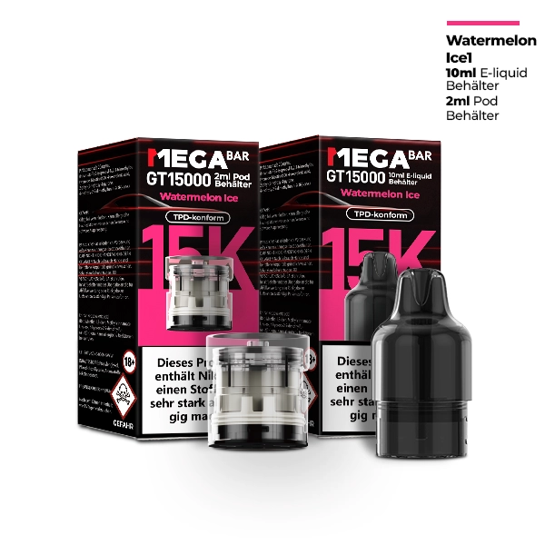 MegaBar - GT15000 - Pod - Watermelon Ice